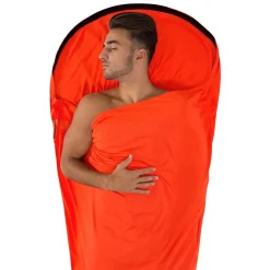 Sea to Summit Lagenposer<Reactor Extr Long Thermolite Mummy Liner Orange (ORANGE SACK/RED LINER)