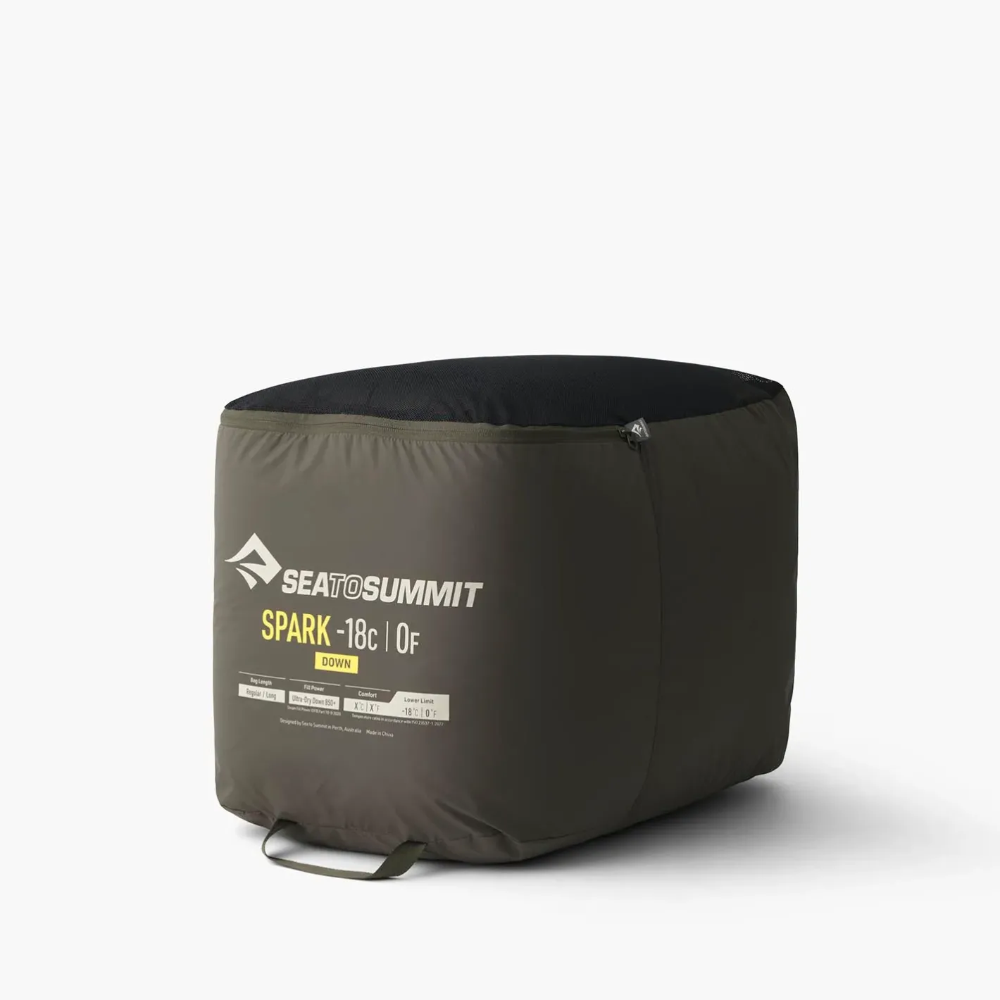 Sea to Summit Dunsoveposer<Spark -18c Down Sleeping Bag Sort (BELUGA BLACK)