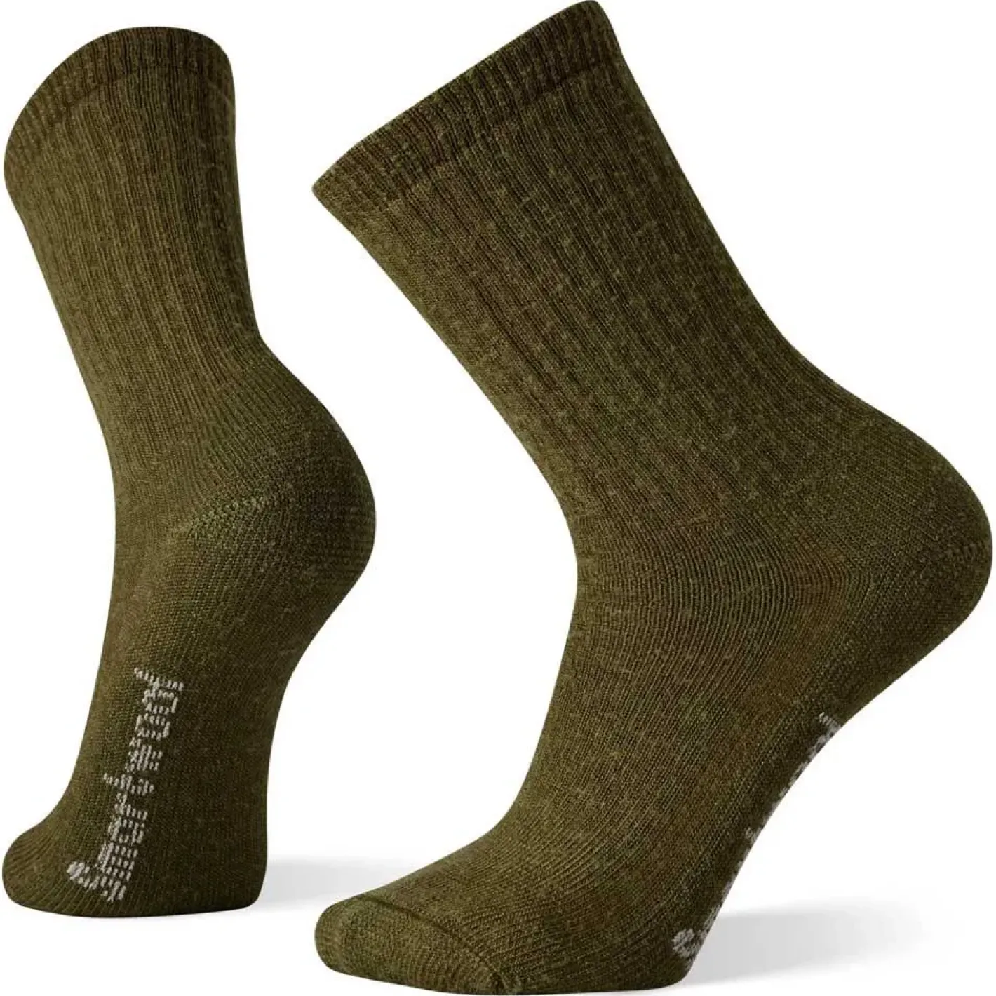 Smartwool Tekniske Sokker|Tekniske Sokker<Classic Hike Full Cushion Solid Crew Grøn (MILITARY OLIVE)