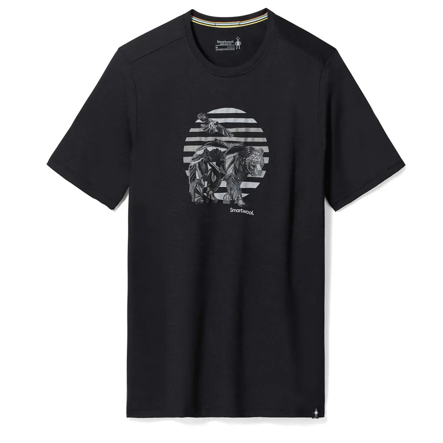 Et Grønnere Valg T-Shirts|T-Shirts<Smartwool Companion Trek Graphic S/S Tee Slim Fit Sort (BLACK)