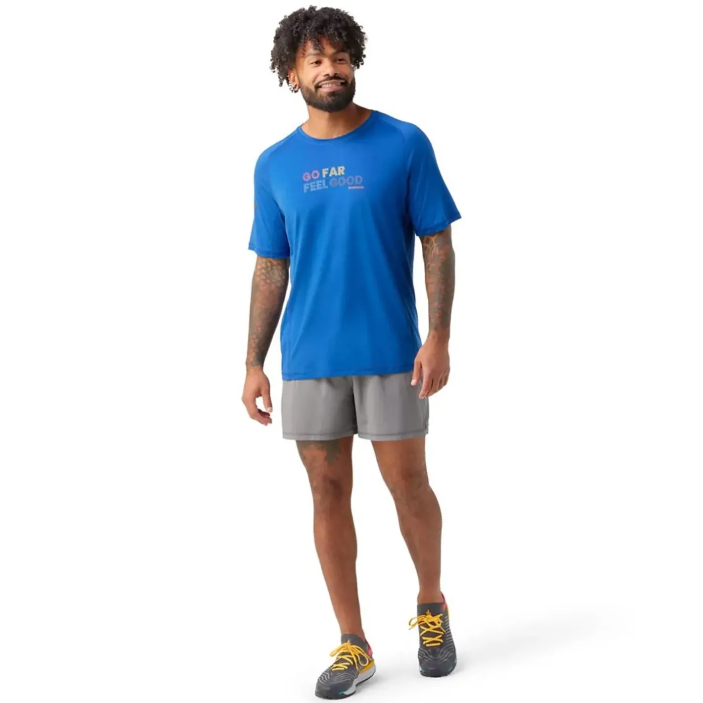 Smartwool T-Shirts<Mens Active Ultralite Graphic S/S Tee Blå (BLUEBERRY HILL)