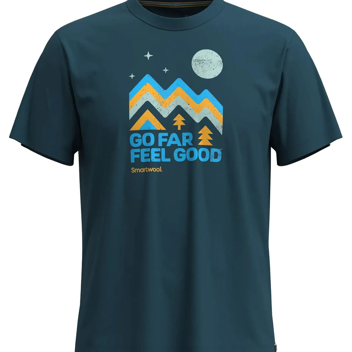 Smartwool T-Shirts<Mens Alpine Sky Graphic S/S Tee Slim Fit Blå (TWILIGHT BLUE)