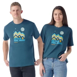 Smartwool T-Shirts<Mens Alpine Sky Graphic S/S Tee Slim Fit Blå (TWILIGHT BLUE)