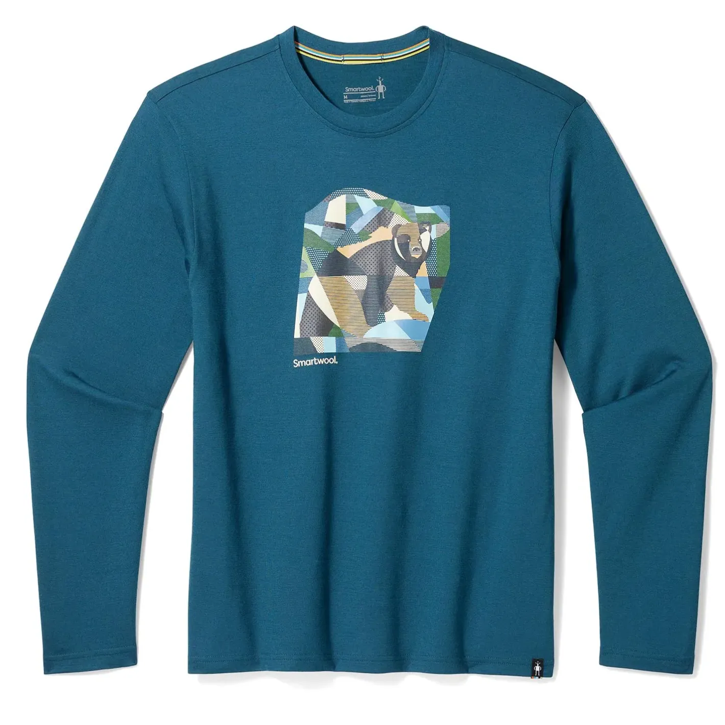 Smartwool T-Shirts<Mens Backcountry Bear Graphic L/S Tee Blå (TWILIGHT BLUE)