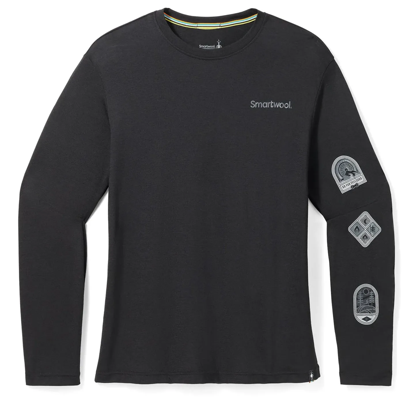Smartwool T-Shirts<Mens Outdoor Patch Graphic L/S Tee Sort (BLACK)