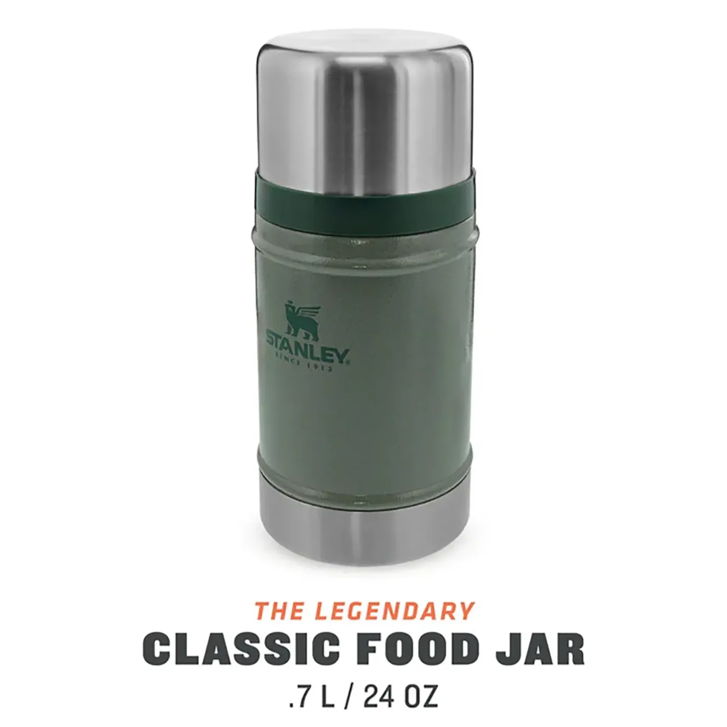 Stanley Termoflasker Og Termokopper<Legendary Classic Food Jar 0,7L Grøn (HAMMERTONE GREEN)