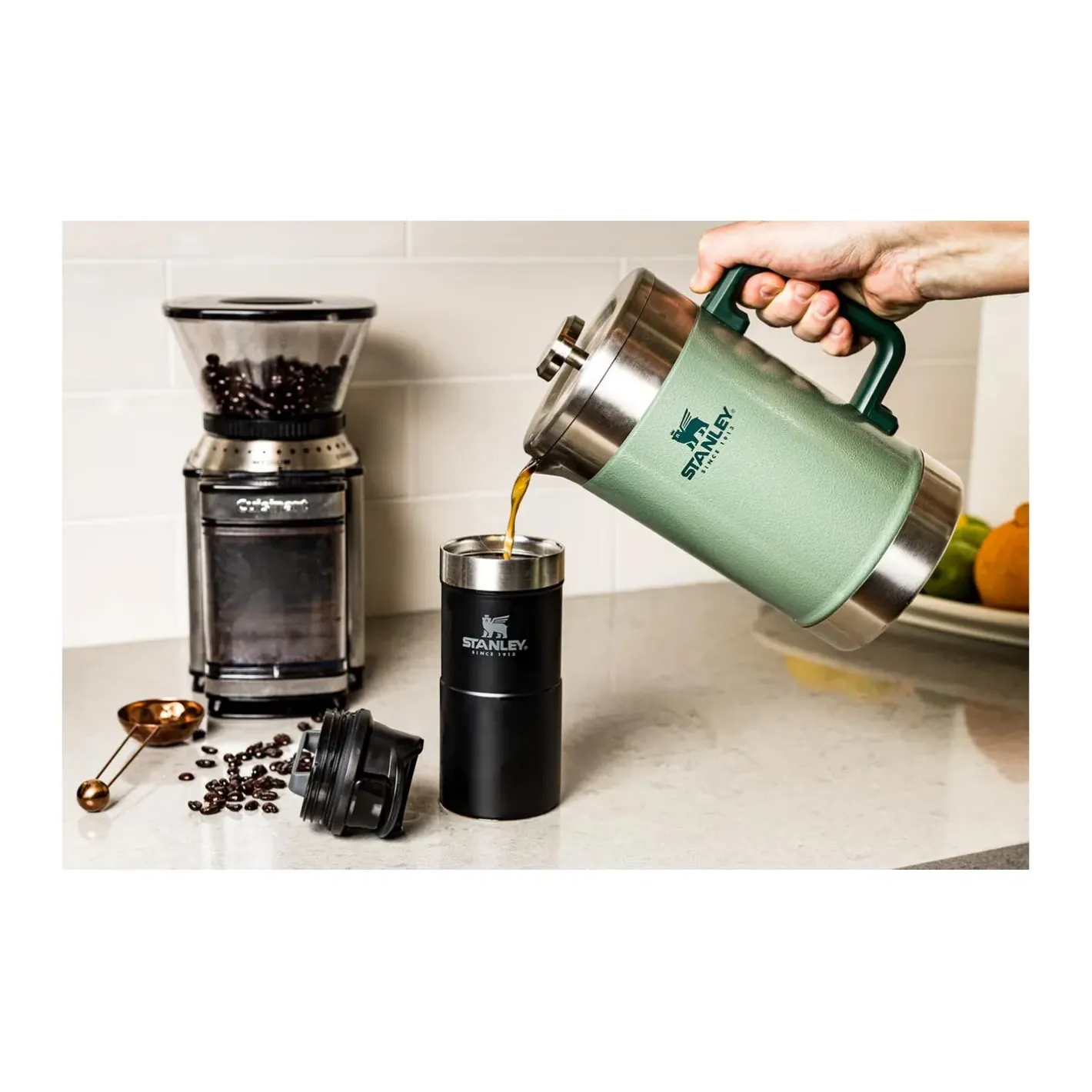 Stanley Termoflasker Og Termokopper<Stay-Hot French Press 1,4 L Grøn (HAMMERTONE GREEN)