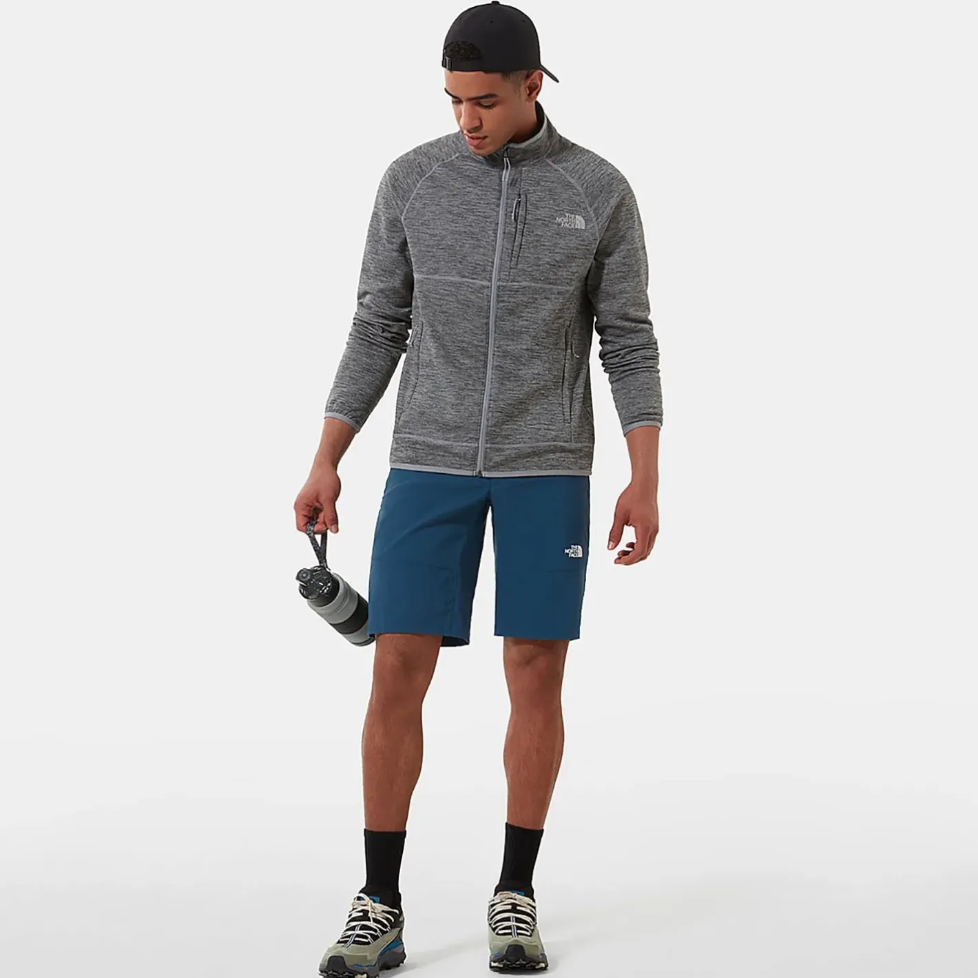 The North Face Sweaters Og Pullovers<Mens Canyonlands 1/2 Zip Grå (TNF MEDIUM GREY HEATHER)