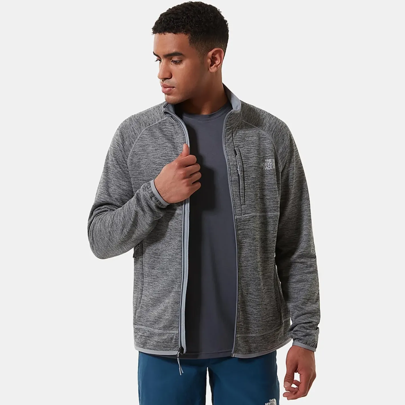 The North Face Sweaters Og Pullovers<Mens Canyonlands 1/2 Zip Grå (TNF MEDIUM GREY HEATHER)