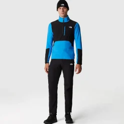 The North Face Sweaters Og Pullovers<Mens Glacier Pro 1/4 Zip Blå (OPTIC BLUE/TNF BLACK)