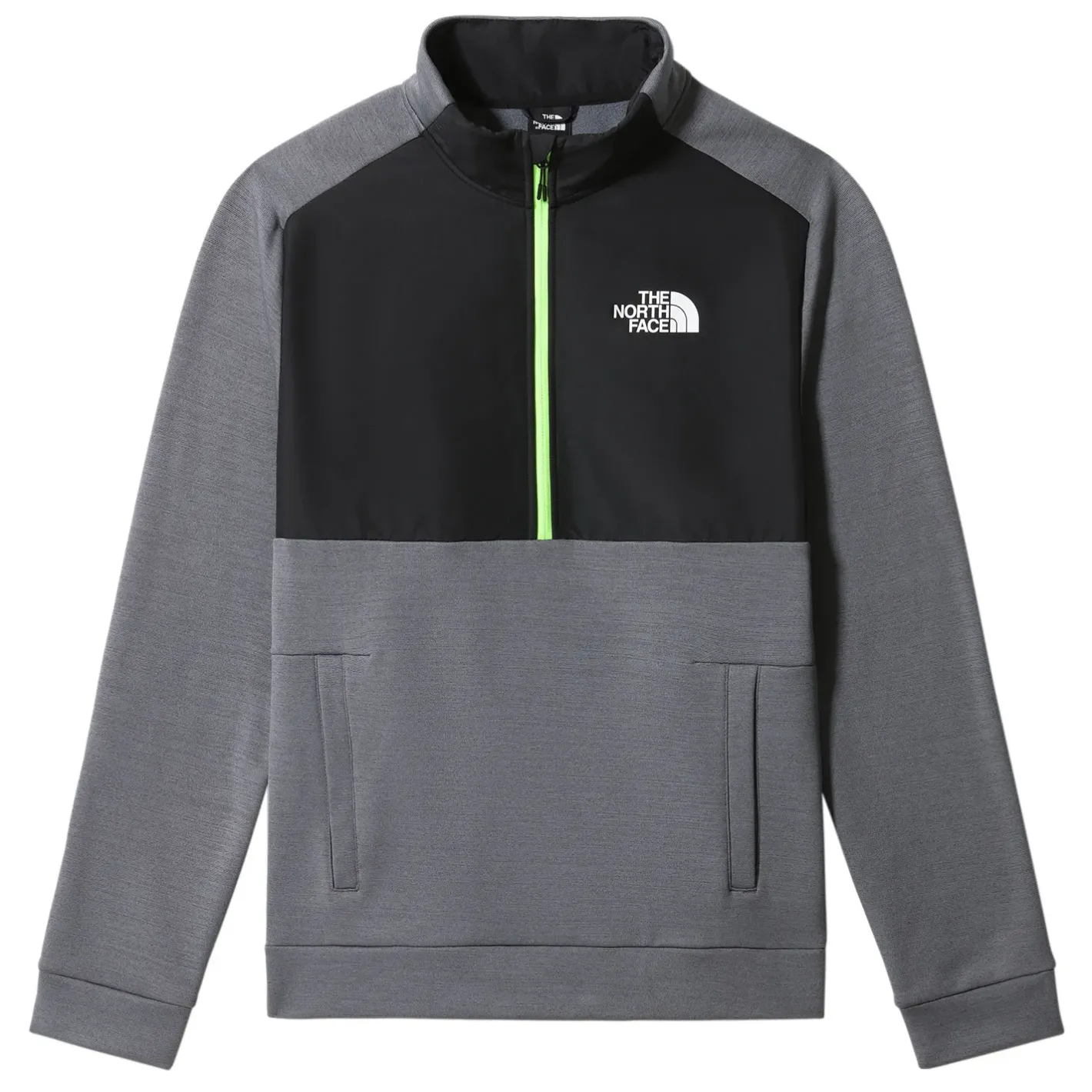 The North Face Sweaters Og Pullovers<Mens MA 1/4 Fleece Grå (VANADIS GREY DK HTHR/TNF BLK)