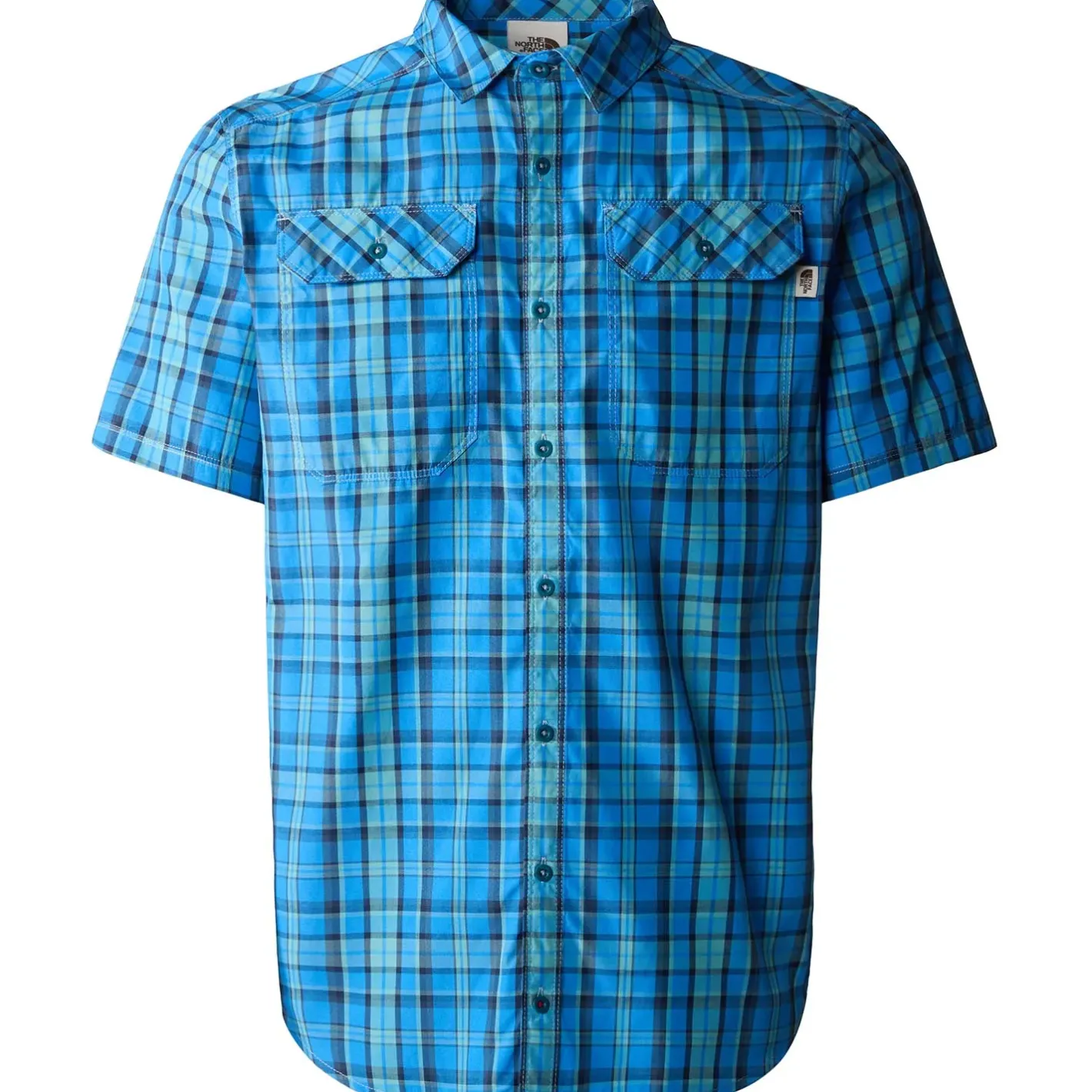 The North Face Skjorter<Mens S/S Pine Knot Shirt Blå (SHADY BLUE PLAID)
