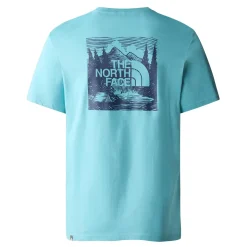 The North Face T-Shirts<Mens S/S Redbox Celebration Tee Blå (REEF WATERS/SUMMIT NAVY)