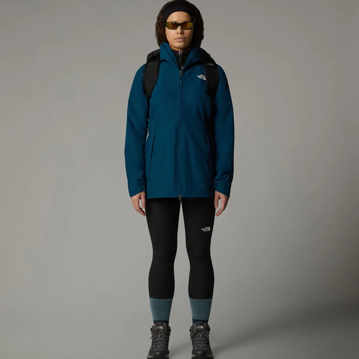 The North Face Vandtætte Jakker<Womens Hikesteller Parka Shell Jacket Blå (MIDNIGHT PETROL)