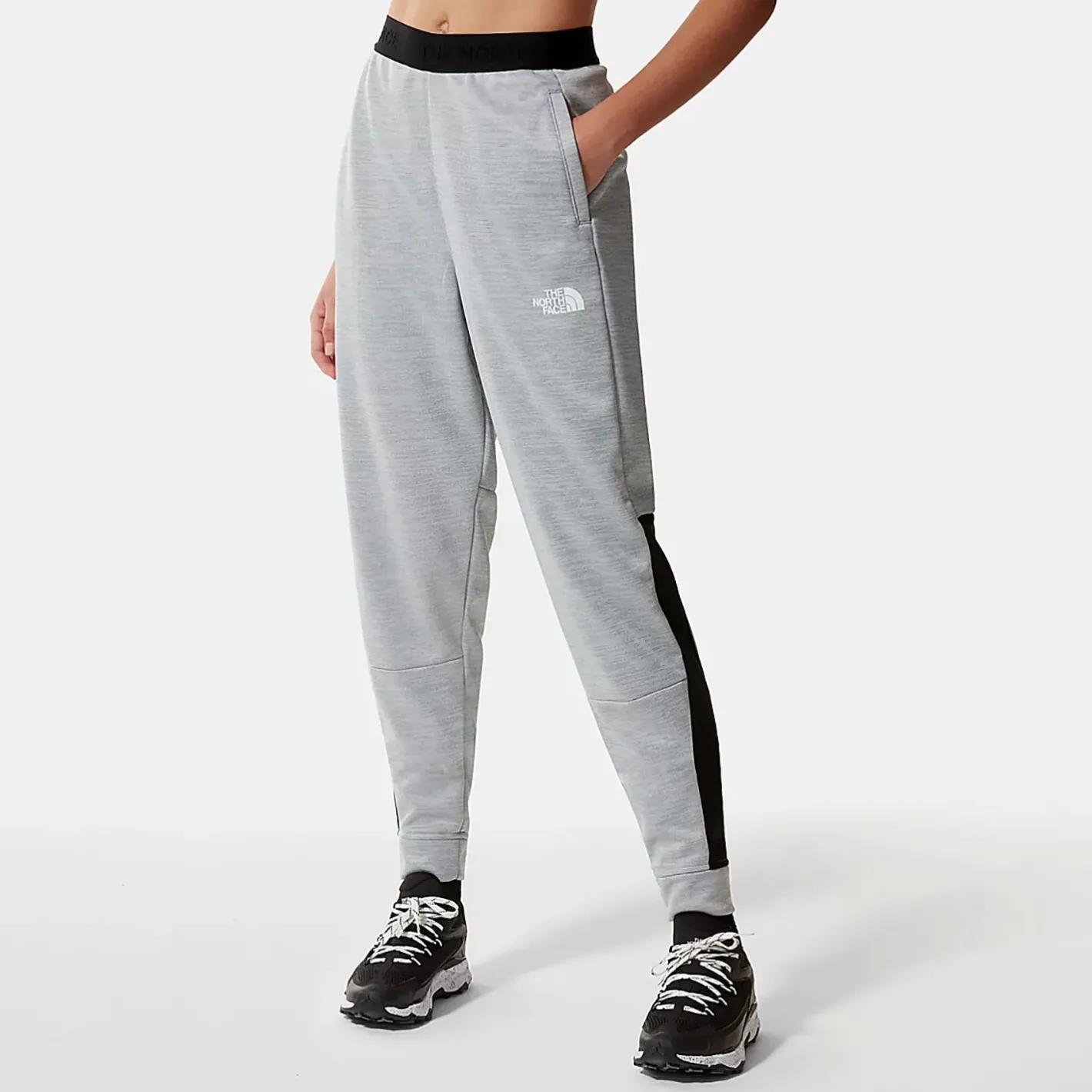 The North Face Bukser<Womens MA Fleece Pant Grå (TNF LIGHT GREY HTHR/TNF BLACK)