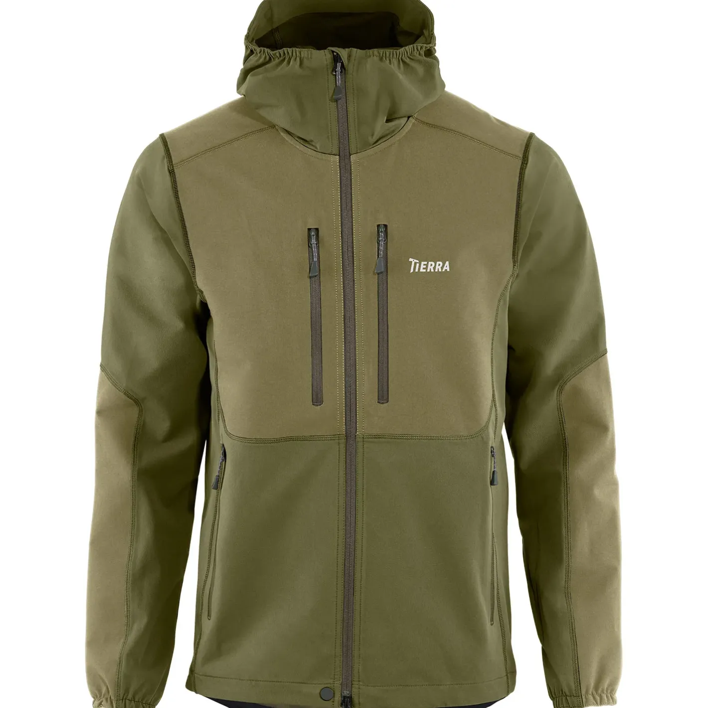 Et Grønnere Valg Softshelljakker<Tierra Mens Ace Hood Jacket Gen.2 Grøn (FALL GREEN)