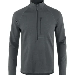 Et Grønnere Valg Sweaters Og Pullovers<Tierra Mens Midlana 340 Merino Half Zip Grå (GRAPHITE)
