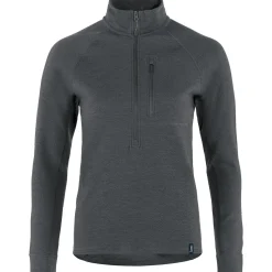 Et Grønnere Valg Sweaters Og Pullovers<Tierra Womens Midlana 340 Merino Half Zip Grå (GRAPHITE)