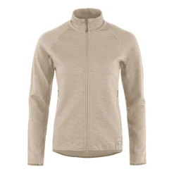 Et Grønnere Valg Fleece- Og Uldtrøjer<Tierra Womens Midlana 340 Merino Full Zip 2022 model Beige (SAND)