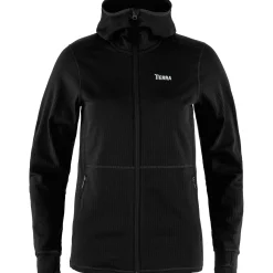 Tierra Fleece- Og Uldtrøjer<Womens Nallo Hood Full Zip Sort (BLACK)