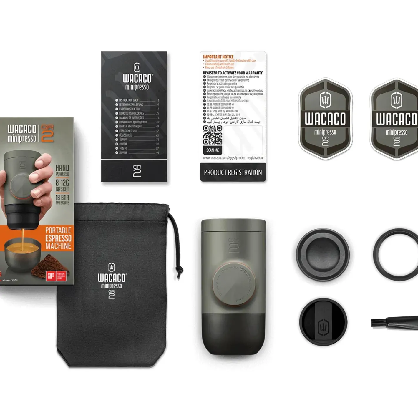 Wacaco Tilbehør Til Kogegrej<Minipresso GR2 Espresso Coffee Maker