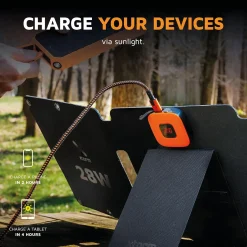 Xtorm Powerbanks Og Solceller<28W Foldable Solar Booster Sort (BLACK)